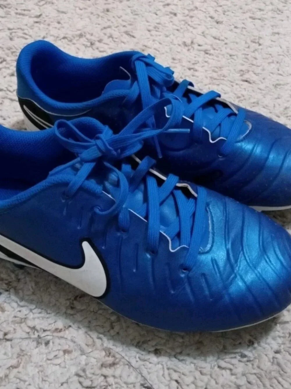 Nike Tiempo Legend 10 Academy MG Low Blue/White (DV4348-400) Size Kids Size 4.5y